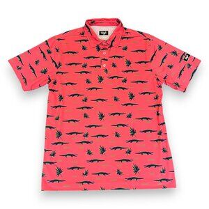 Waggle Men's Gator Golf Polo Size Large